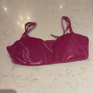 Victoria’s Secret velvet scoop neck swim top SZ large